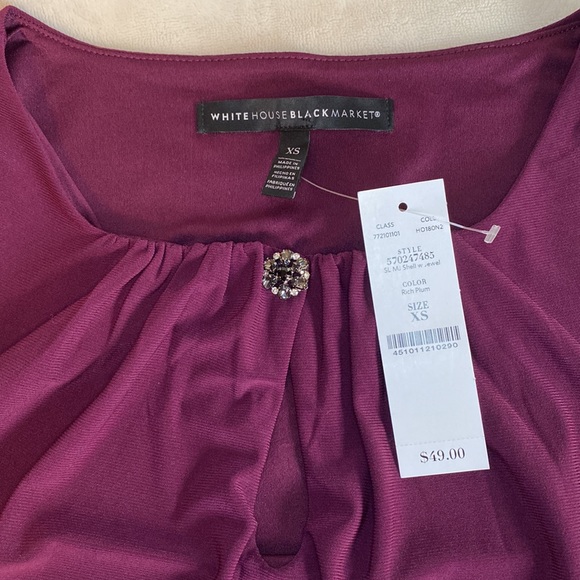 NWT WHBM sleeveless keyhole blouse - Picture 7 of 7